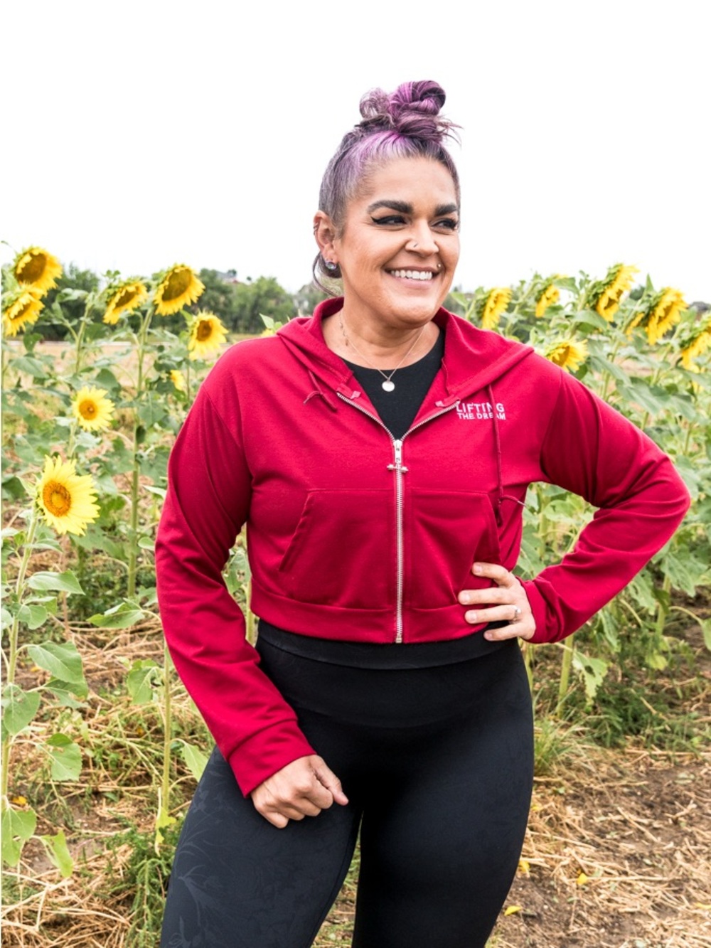 Lifting the Dream crop hoodie